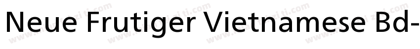 Neue Frutiger Vietnamese Bd字体转换